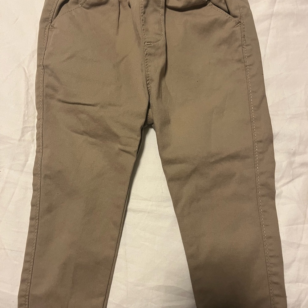 Old Navy Tan Elastic Waist Pants 18-24mo